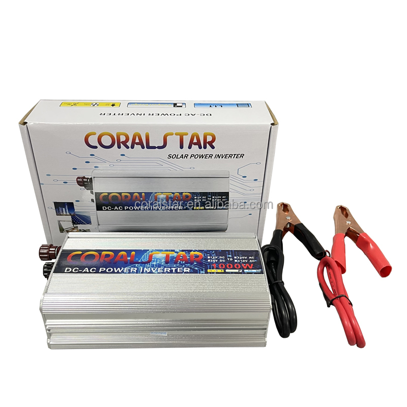 Modified sine wave 12V to 220V household 1000W solar inverter in stock