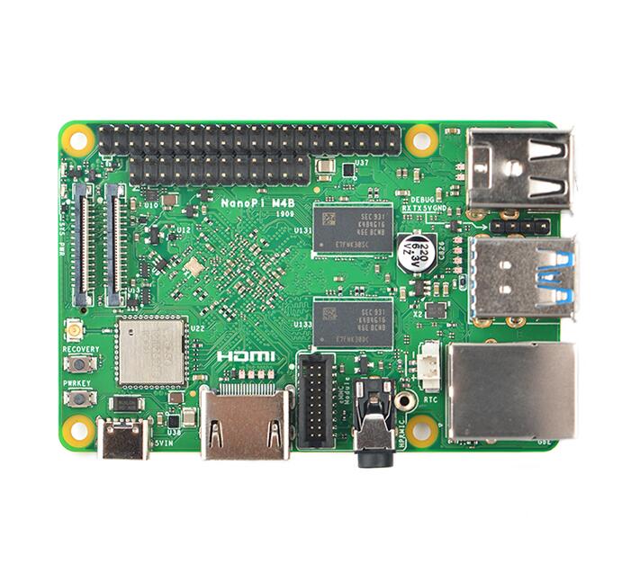 Новая дружественная разработка Boar NanoPi M4B PCIe расширение 2G память двойная камера 4K воспроизведение Android 8
