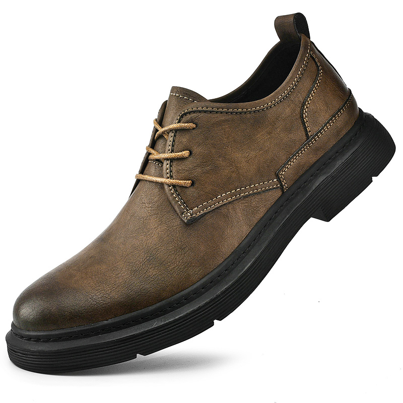 Accept OEM Service 4 Season Hand Made Genuine Leather Casual Oxfords Business Career Dress Martin Shoes