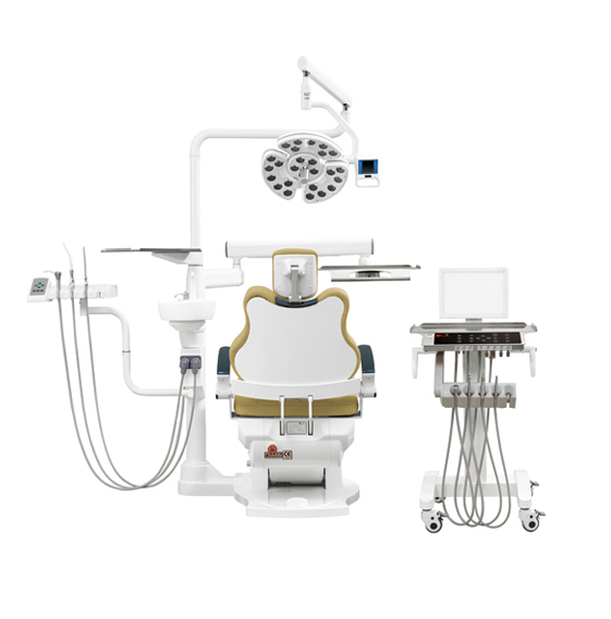 Foshan Low Price Portable Dental Unit Set With Ceramic Rotatable Spitton dental equipments dental consumables