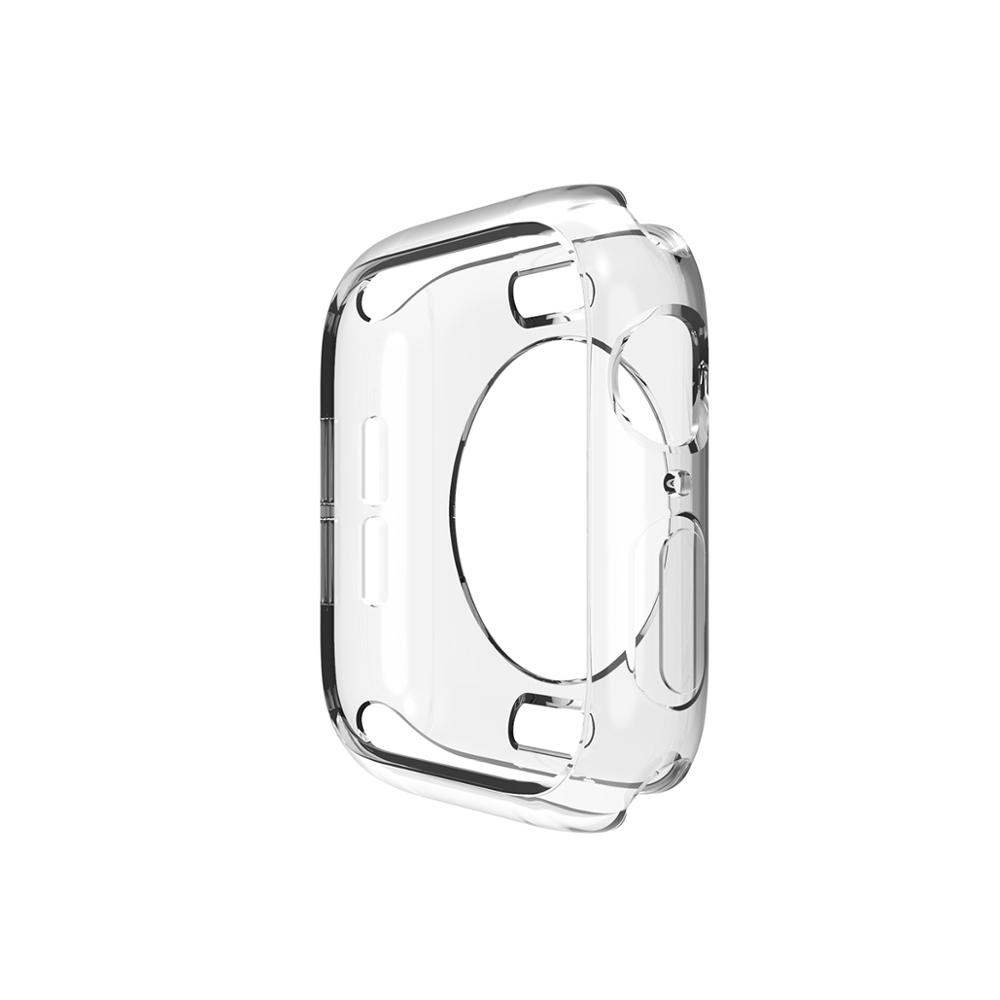 Прямая поставка, прозрачный силиконовый чехол для Apple Watch 38 мм 42 мм 40 мм 44 мм