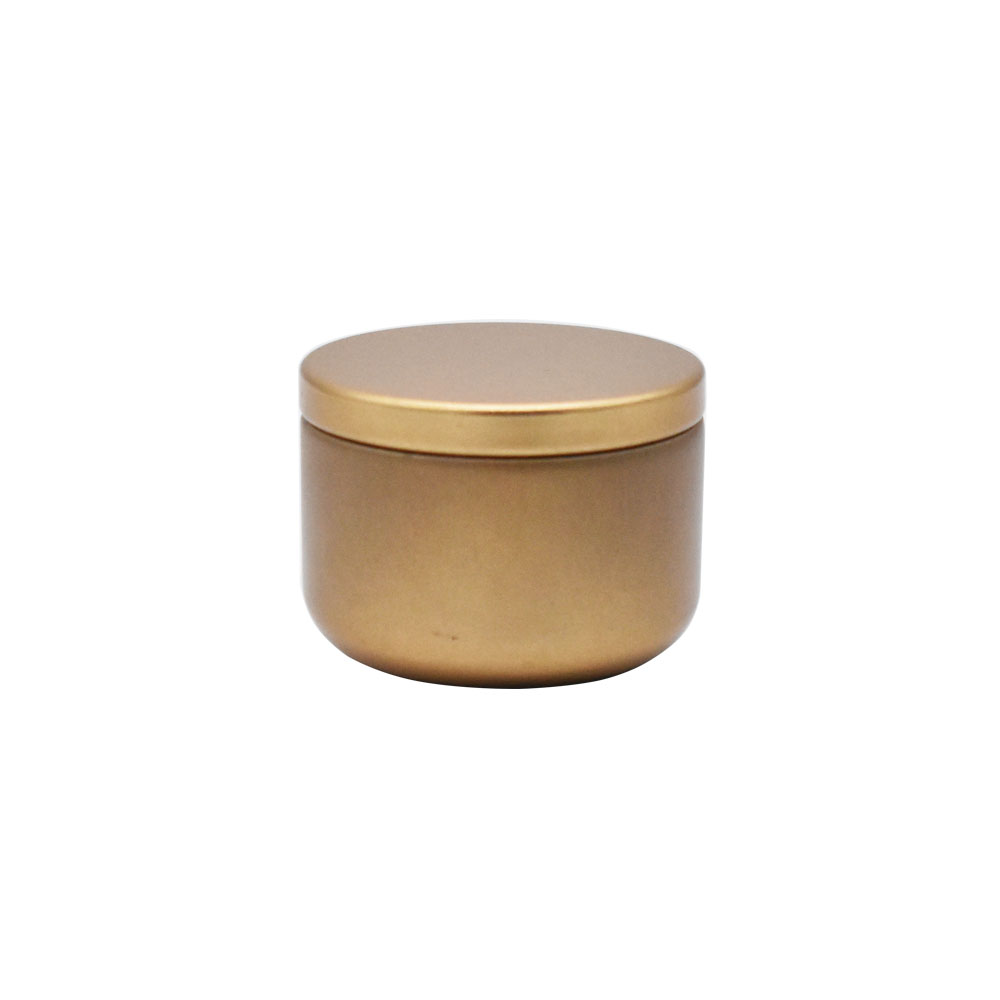 Customized Gold Empty Round Shape Size Container Chinese Spice Tea Metal Packing Tin Box