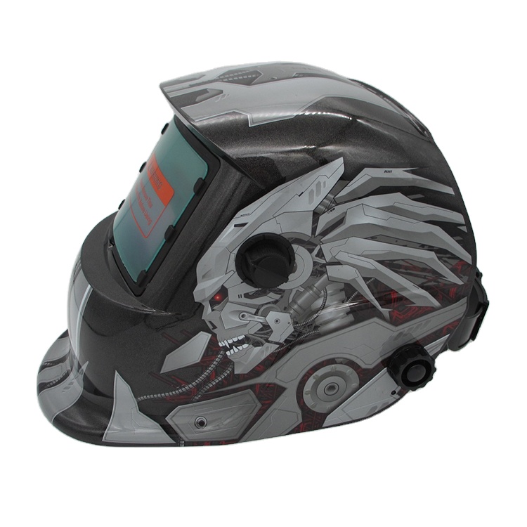 Popular Customizable Mechanical Skull Pattern Auto-darken Welding Helmet