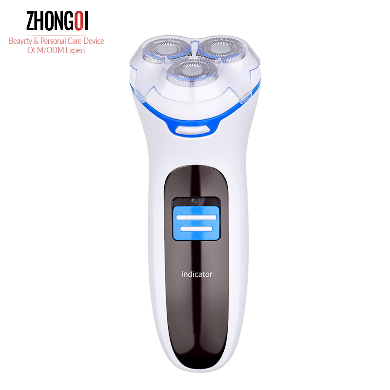 Shaver Grooming Kit 3 In 1 Three Head Beard Hair Cordless Rechargeable Electric Shaver For Mens/
