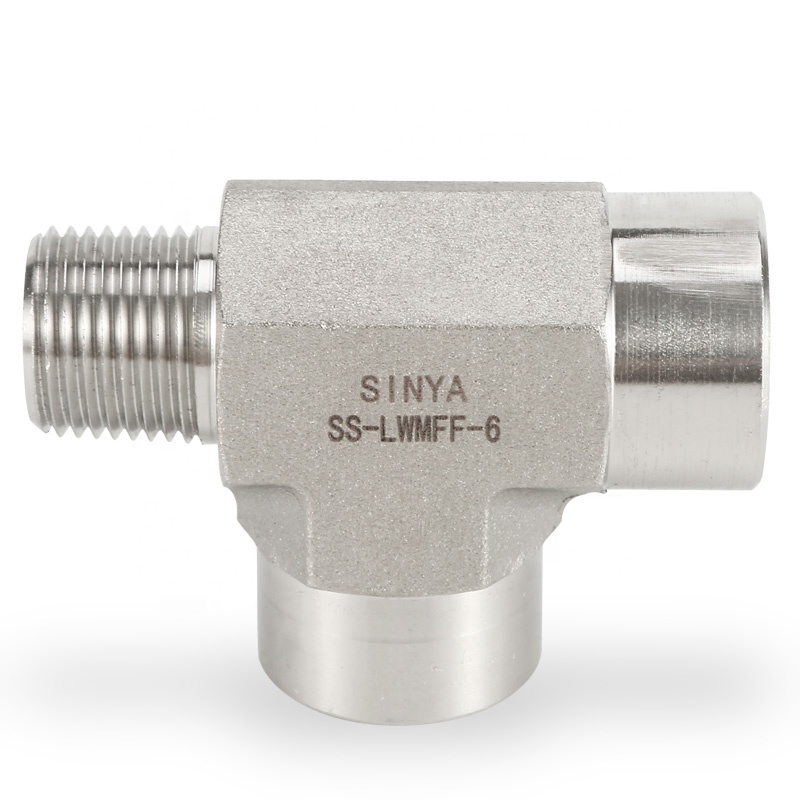 6000 PSI 3/8 NPT Мужской Женский из нержавеющей стали 316/316L Swagelok Тип NPT трубные фитинги инструментальные уличные тройники фитинги
