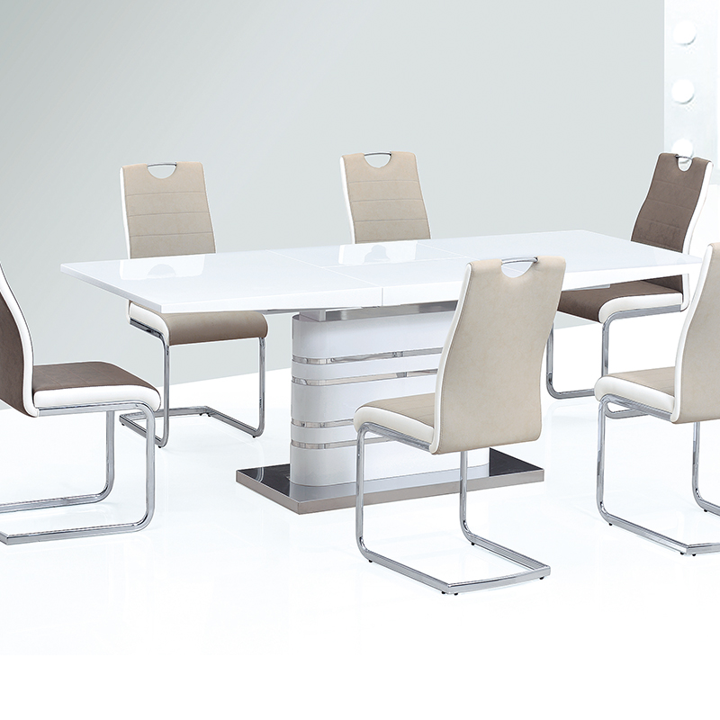 expandable design furniture luxury modern 8 seater extendable dining table designs with chair
