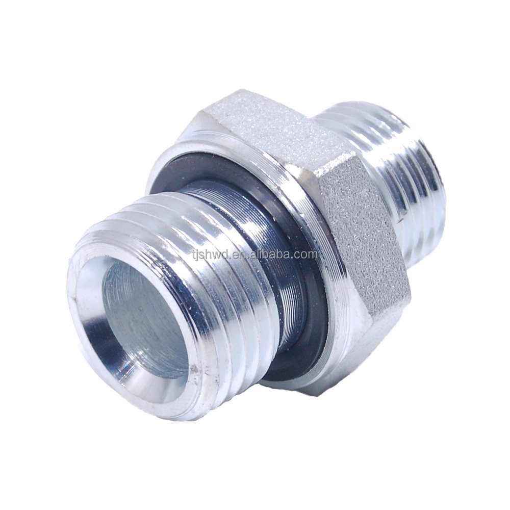 Manufacturer Din Orfs Metric Bsp Jic Stainless Steel Hydraulic Fitting Adapter