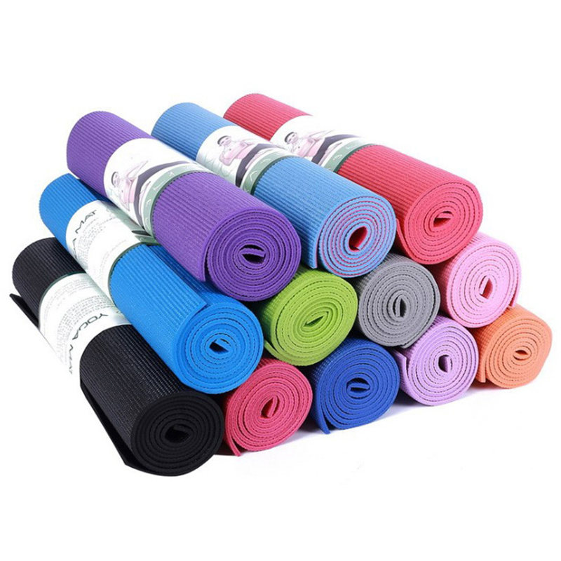 6MM Thickness Non-slip Home Exercises foldable PVC Gym Sports Fitness Pad Cheap Custom Yoga Mat