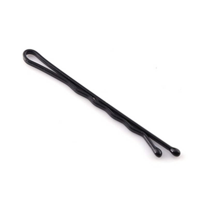 China Factory Custom Fashionable Black Color metal hair bobby pins metal hairpin metal barrette bar clip