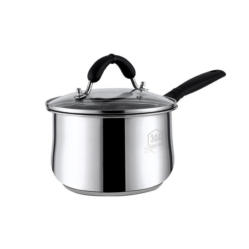 Cooking Practical Stainless Steel Cookware Milk Pot Hot Pans Saucepan stainless steel induction milk pan with lid