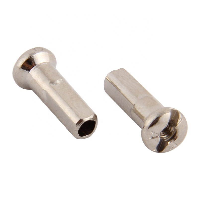 Rainbow Pillar Gr5 Mountain Bike Titanium Alloy Bicycle Spokes Bending Head Titanium Spoke Nipple