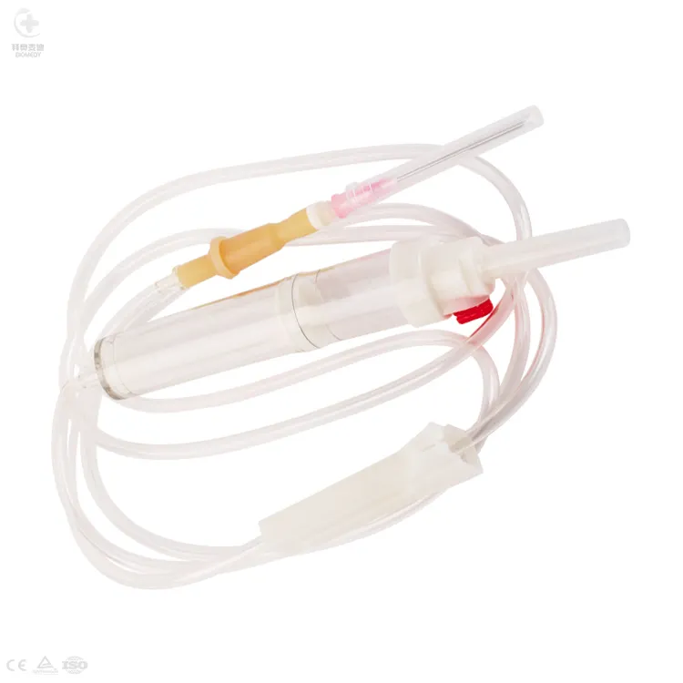 China Manufacturer Medical Blood Transfusion Set Blood Tubing Set Hemodialysis Disposable Blood Giving Sets with CE ISO