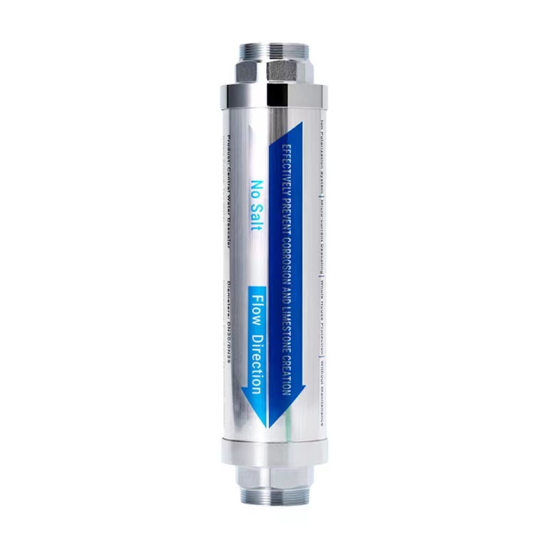 Central water softener anti-scaling filter large flow household de-alkali descaling pipeline micro-current water softener
