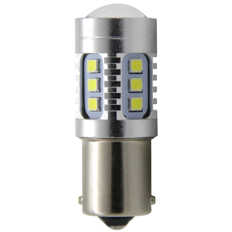 Светодиодная сигнальная лампа t20 t25 ba15s ba15d 2835 15smd canbus Светодиодная автомобильная лампа