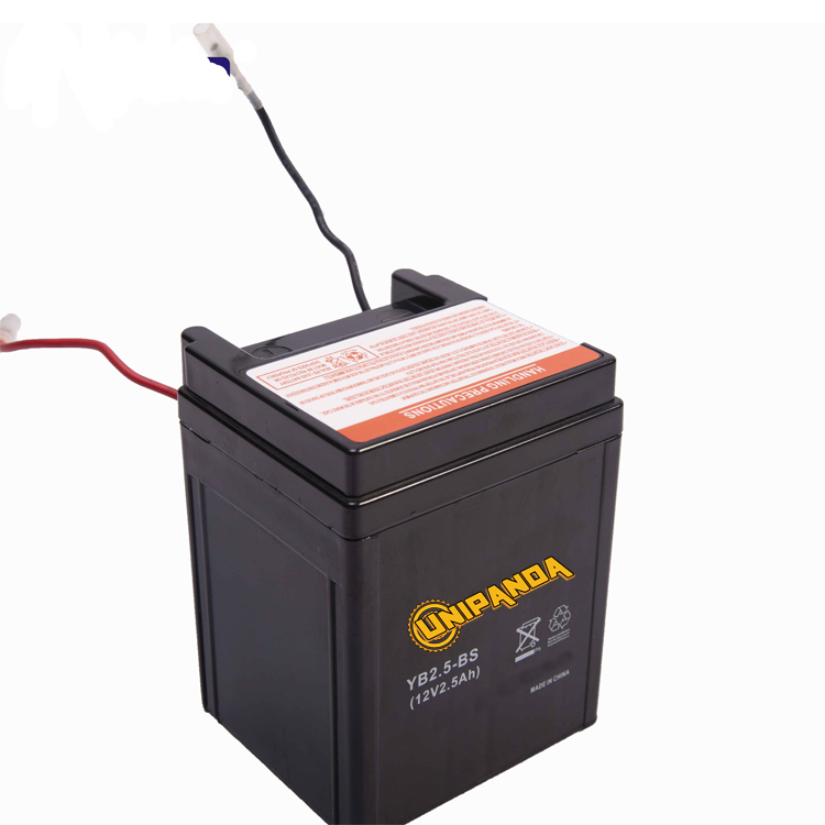 KTD YB2.5-BS China Factory Supply Motorcycle Batteries 12v Dry Battery