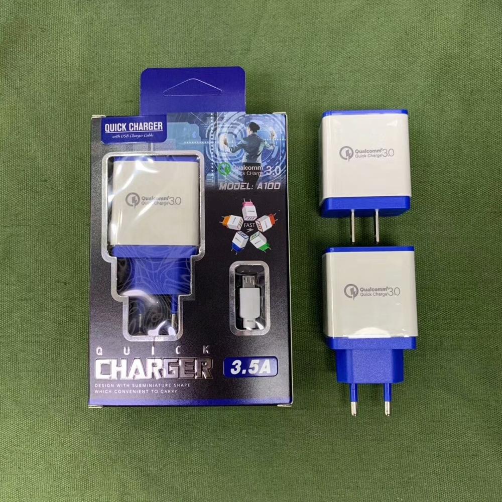Быстрое зарядное устройство с 3 портами QC3.0, зарядное устройство USB для зарядки мобильного телефона samsung