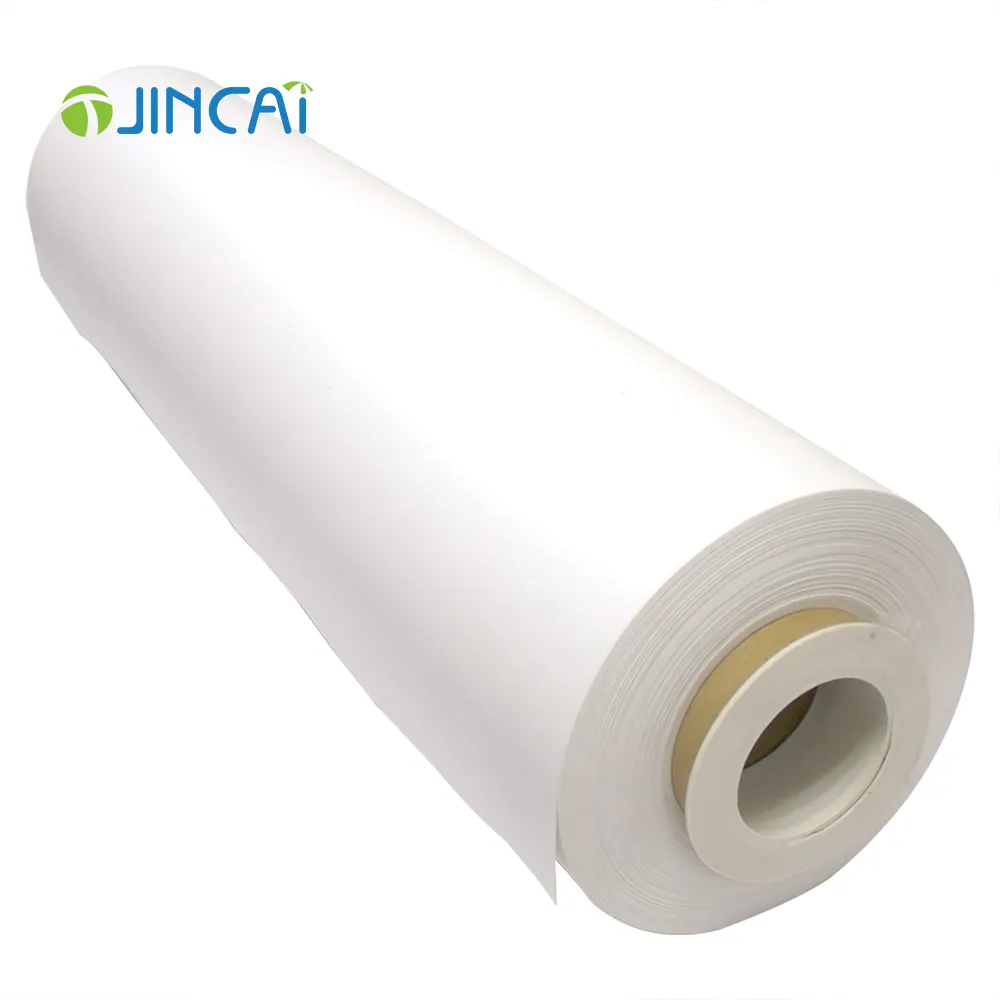JINCAI 700*1000MM Rigid Opaque White Glossy PVC Sheet For Offset Printing