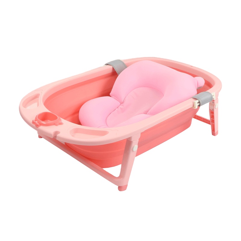 China Supplier Children Kids collapsible Foldable Bathtub New Born Baby Plastic Portable Folding Bath tub