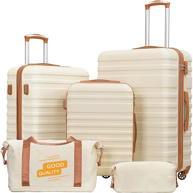 Factory customized Piece Sets Expandable luggage Case Sets Suitcases with Spinner Wheels, Hard Shell Lightweight Carry on Set