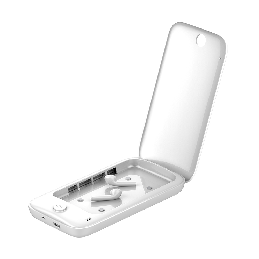 LDNIO UV Light Sanitizer Box, UVC Sterilizer for Smartphone Clinically Proven Kills 99.9% of Germs Viruses & Bacteria