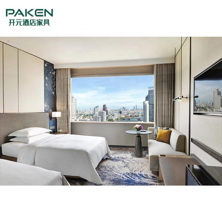 Paken manufacturer custom made high quality elegant hotel bed room furniture sets for sale