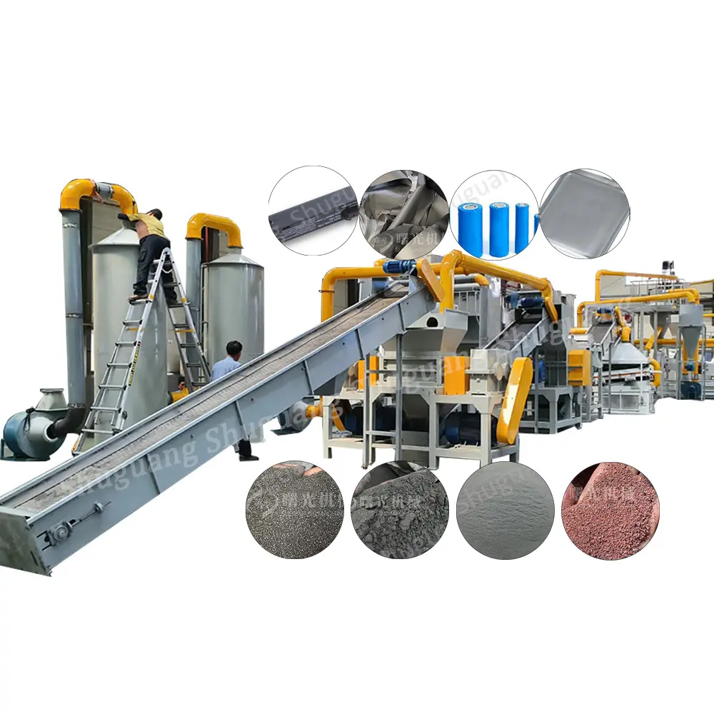 lithium battery recycling production line car lithium battery recycling machine