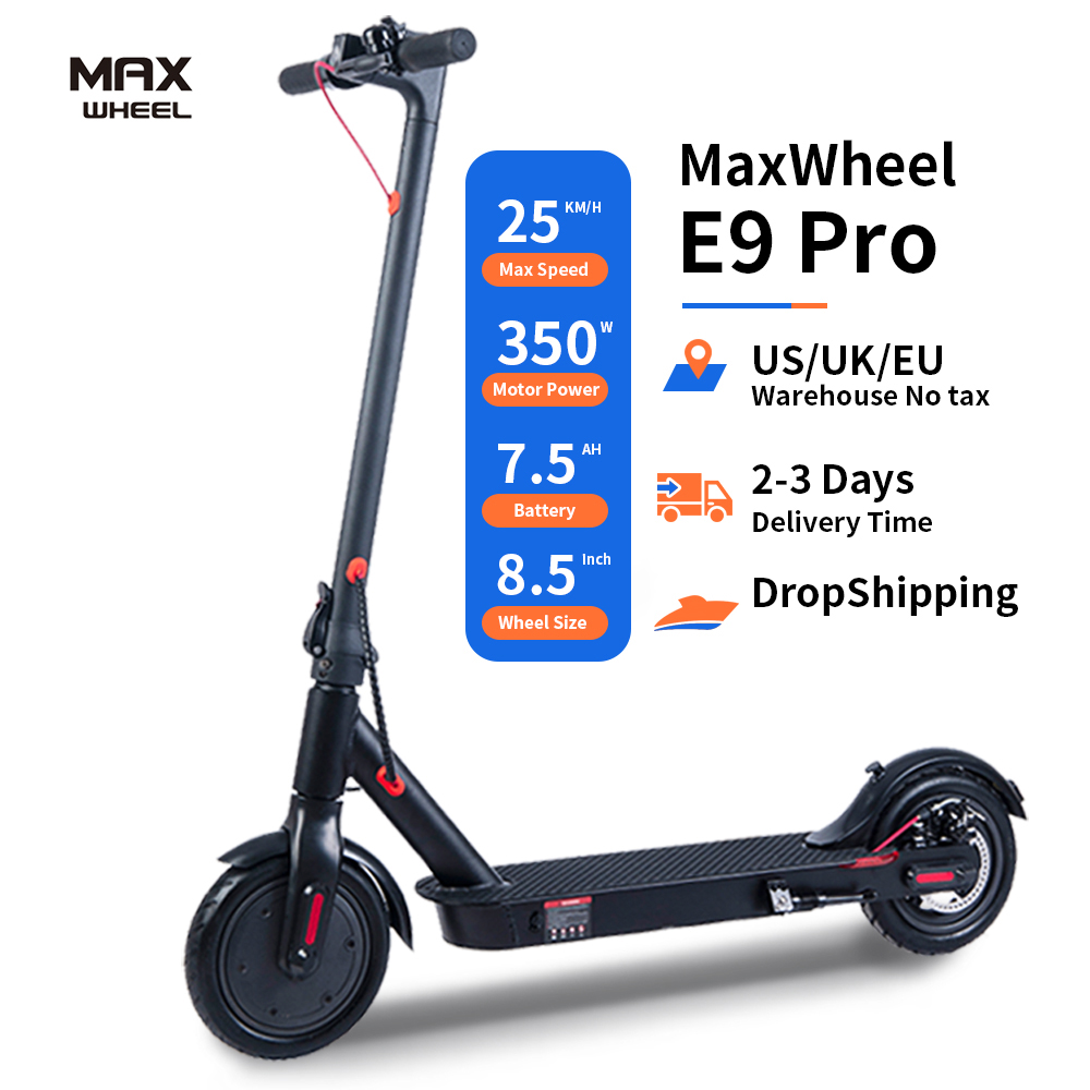 Электрический скутер E9PRO 2 колеса OEM скутер-Электрический 6 Ач Электрический складной взрослый скутер 350 Вт
