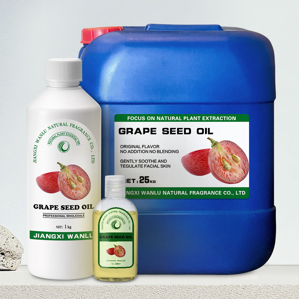 Factory Direct Quality Organic Grape Seed Oil - 100% Pure & Natural. Cold Pressed Carrier Oil. Low Price, Wholesale