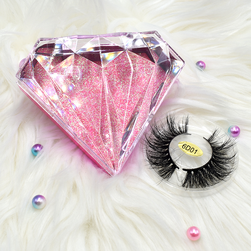 Custom Eyelash square Packaging 5d 25mm eyelash packaging box empty lash box customized logo