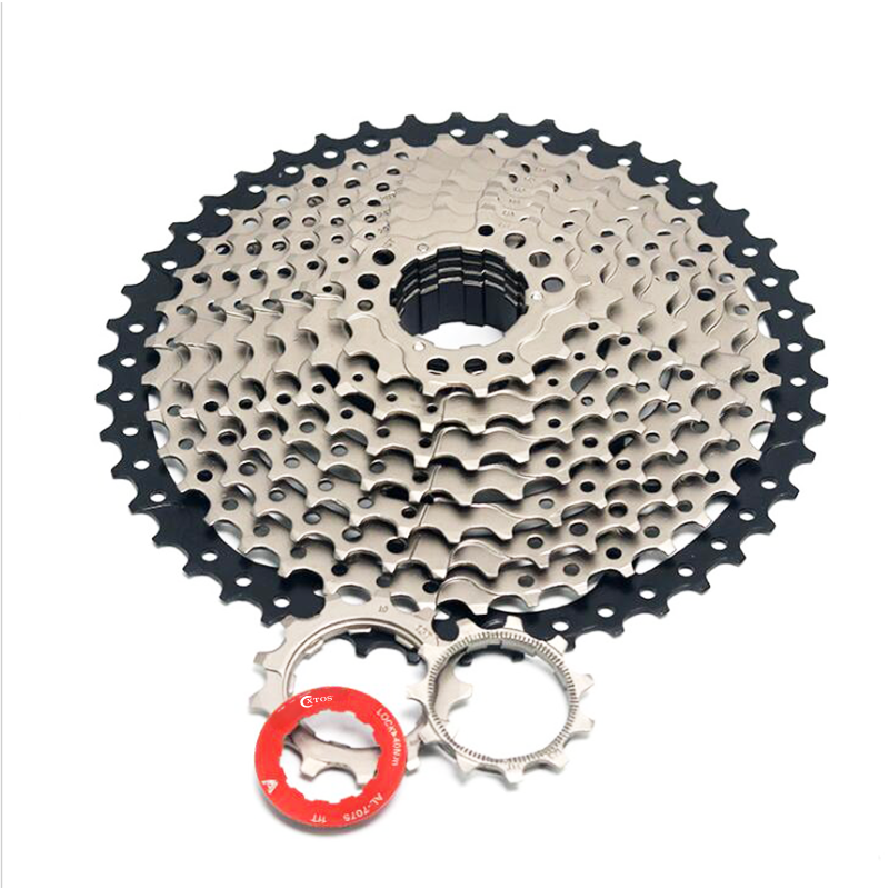 XTOS freewheel 11 скоростей 11-50T серебристо-черная стальная кассета для горных велосипедов