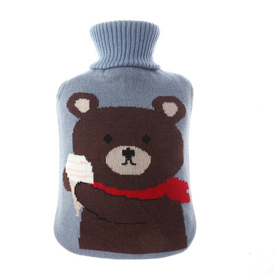 2000 ml warm transparent hot water bag high quality hot water bag bottle with knitted cover