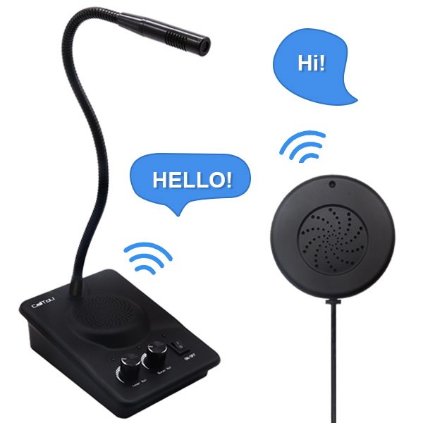 Dayatech WI08 Zero-touch Talk через окна двухстороннее Банк Счетчик Окно домофон для окна