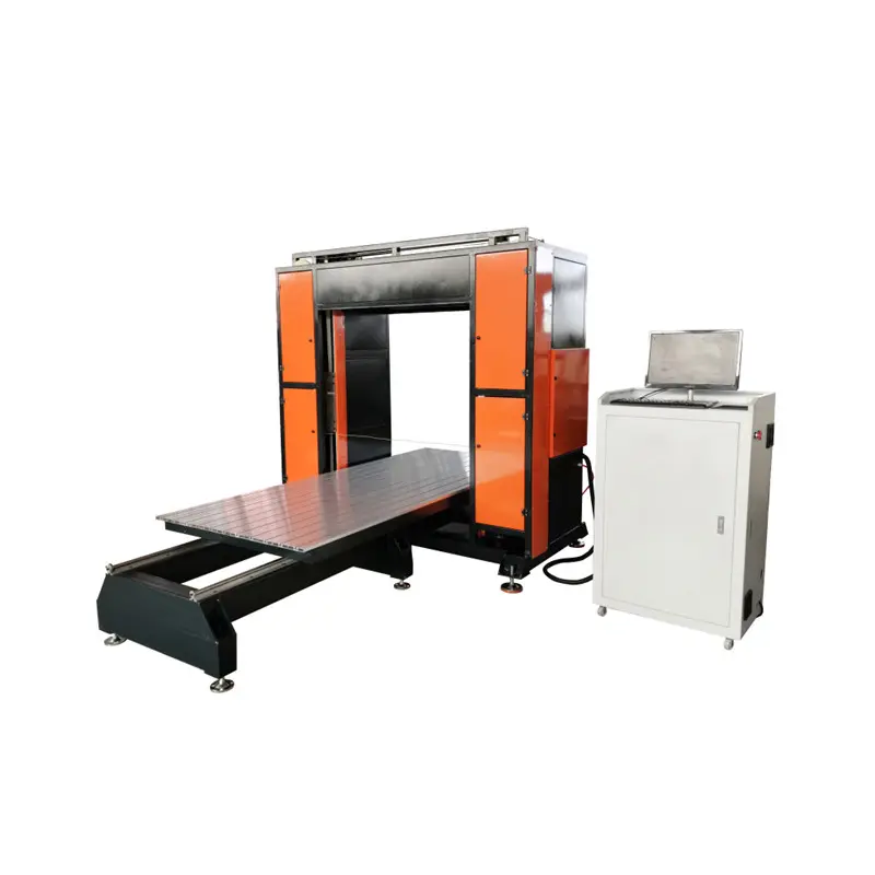 D&T manufactures foam block cutting machine suitable for rigid PU PIR by Horizontal or Vertical CNC Foam Cutter