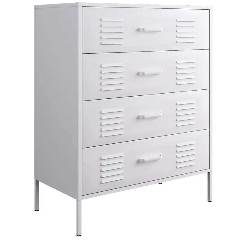 Steelite 4-Drawer File Cabinet Steel Storage Cabinet Bedroom Bedside Cabinet