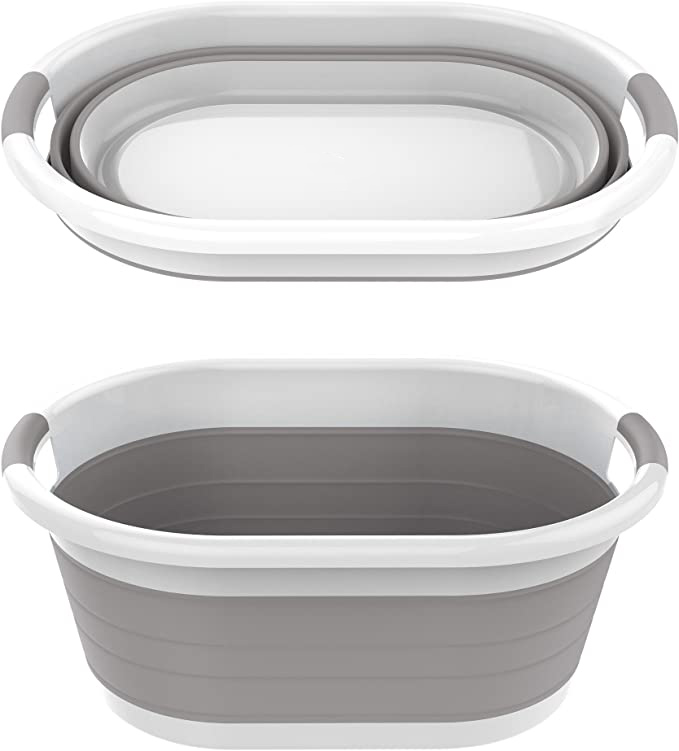 New 36L Large Capacity Silicone Foldable Collapsible Buckets Compact Portable Folding Vegetable Bucket Folding Bath Bucket