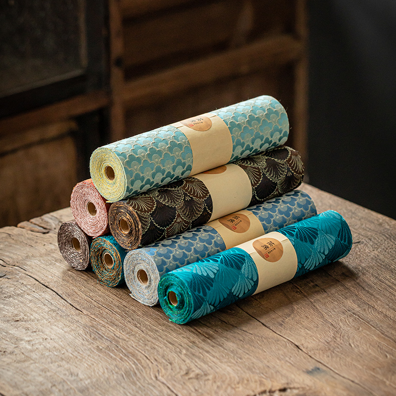 Retro Nishijin Woven Table Runner Double-sided Brocade Tea Table Mat Japanese Dry Foam Tablecloth Songjin Tablecloth Tea Mat