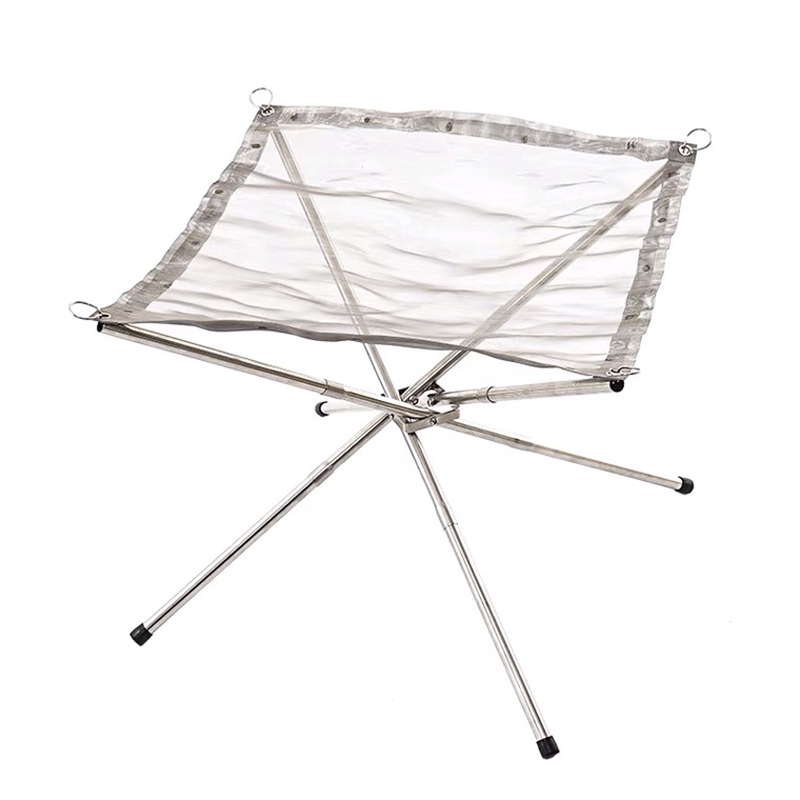 Outing Mate Lightweight Folding Outdoor BBQ stainless steel Bonfire Fire Pits Wood Burning folding stands