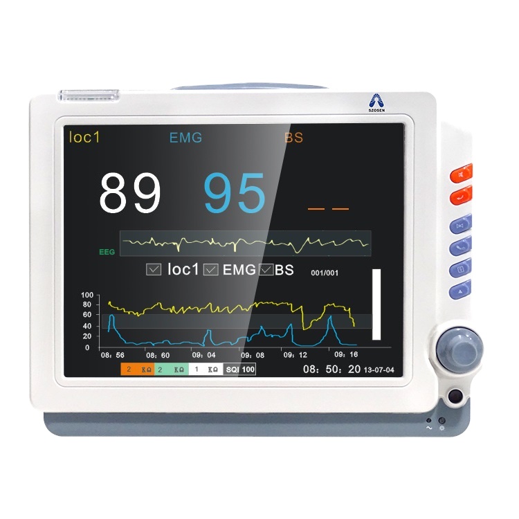 Portable anesthesia depth gas multi parameter monitor with disposable emg eeg muscle sensor for Anesthesia operating room