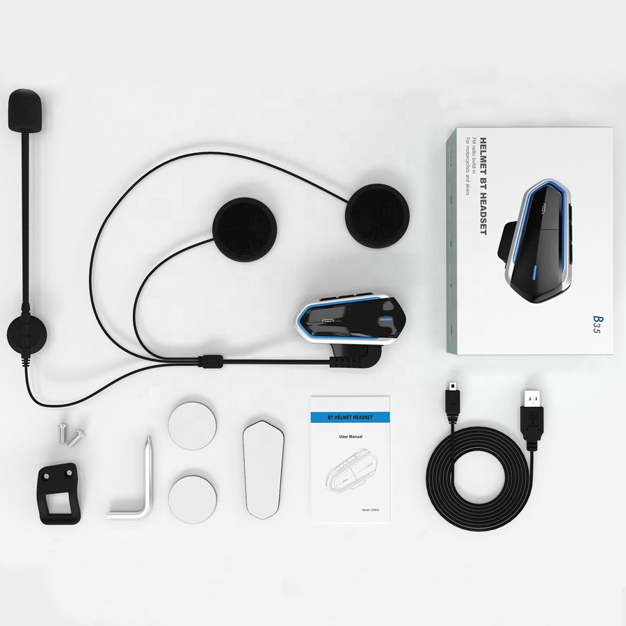 Bluetooth-гарнитура для шлема, fm-радио