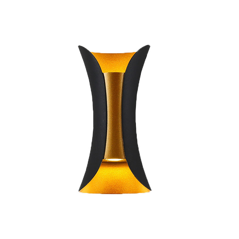 LED outdoor wall lamp 10W waterproof aluminum black and white color, modern design lighting wall lamp