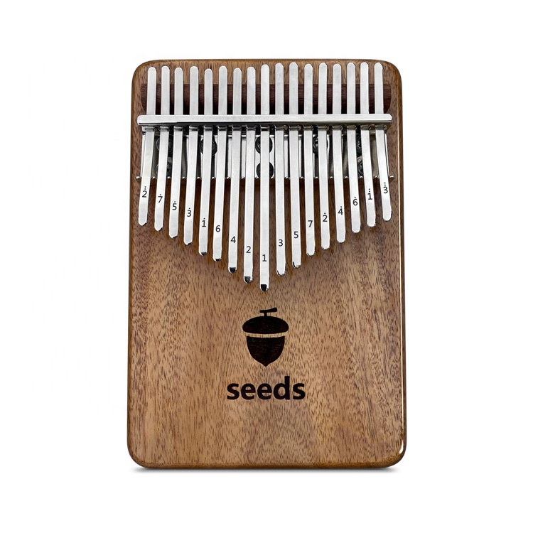 17 семена ключей калимба пластина из твердой древесины Mbira в жестком футляре музыкальные листы для большого пальца Пианино музыкальный инструмент