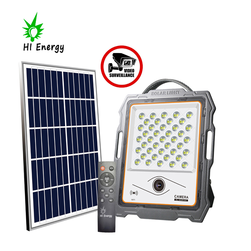 Солнечный прожектор с датчиком радара HiEnergy с cctv wifi ip-камерой 100 Вт 200 Вт 300 Вт 400 Вт