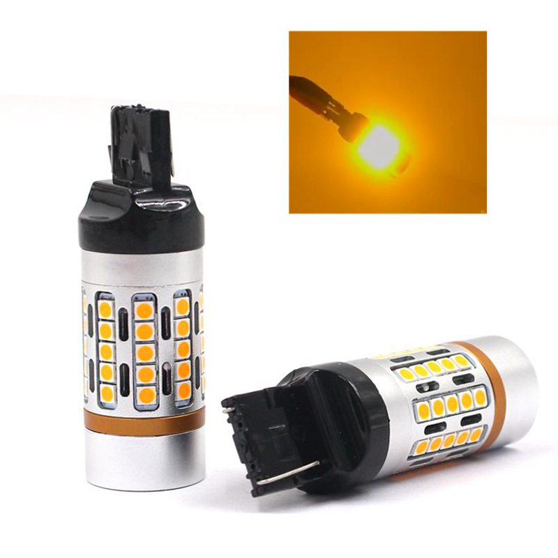 Новинка 1156 BAU15S 7440 3156 W21W T20 T25 S25 45smd 3030 canbus желтый тормозной сигнал поворота светодиодная противотуманная фара