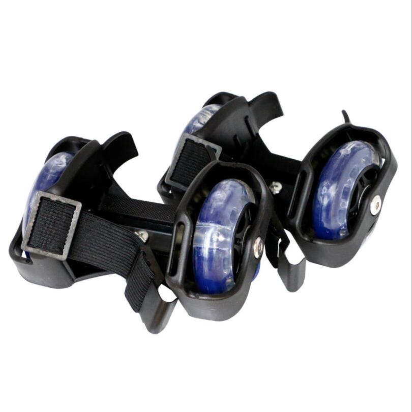 Children's Hot Wheels walking shoes luminous PVC three-color hot wheels 2 adjustable luminous roller skating Flashing Roller