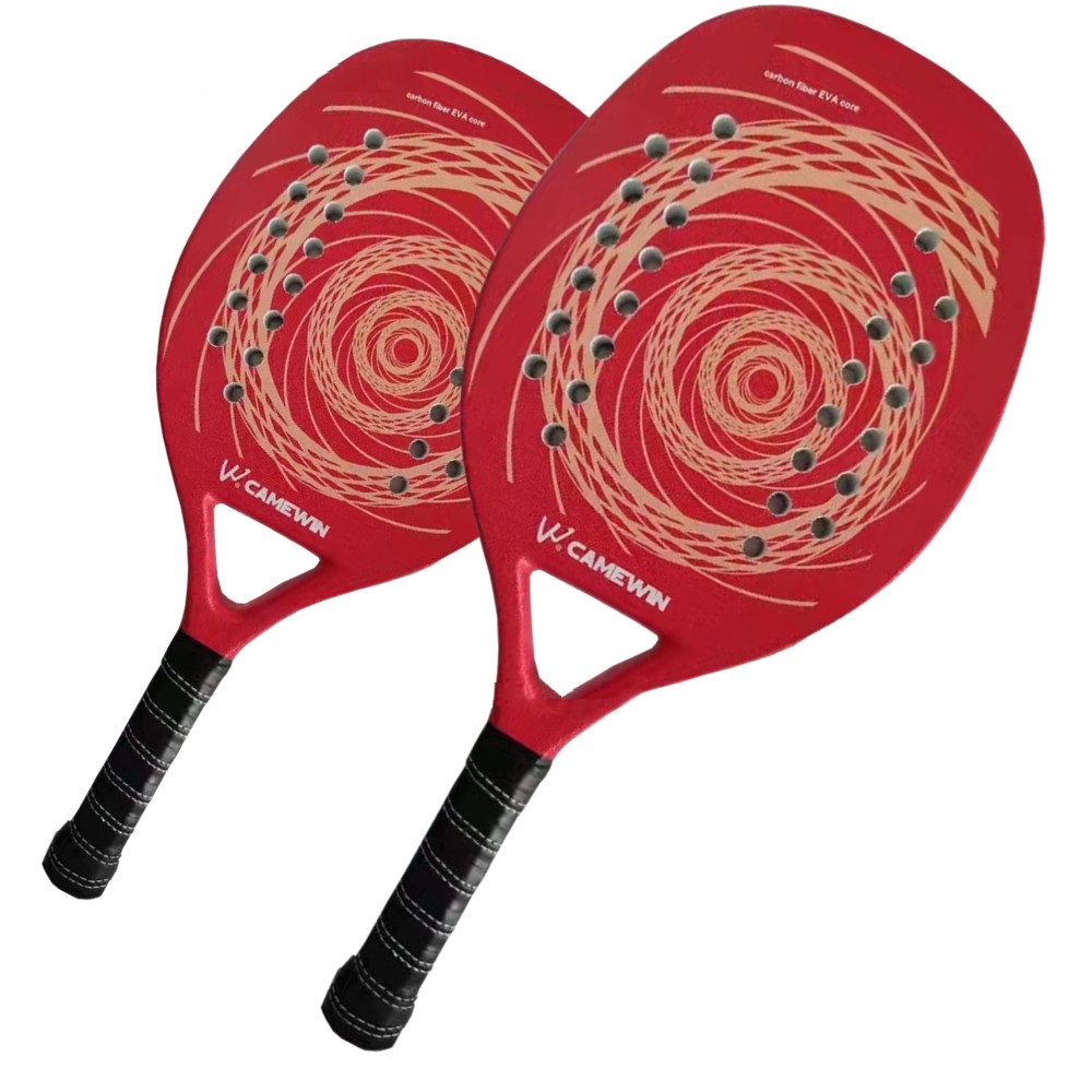 In stock CAMEWIN Multi colors professional beach tennis racket carbon fiber EVA elastic material