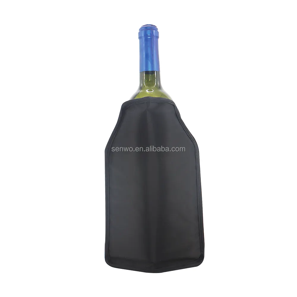Customized printing gel bottle cooler for wine and beerwine bottle cooler