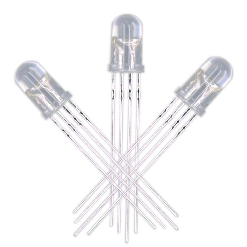 Epistar chips High bright Red Green Blue Full color 4pins common anode cathode 5mm RGB LED for lights