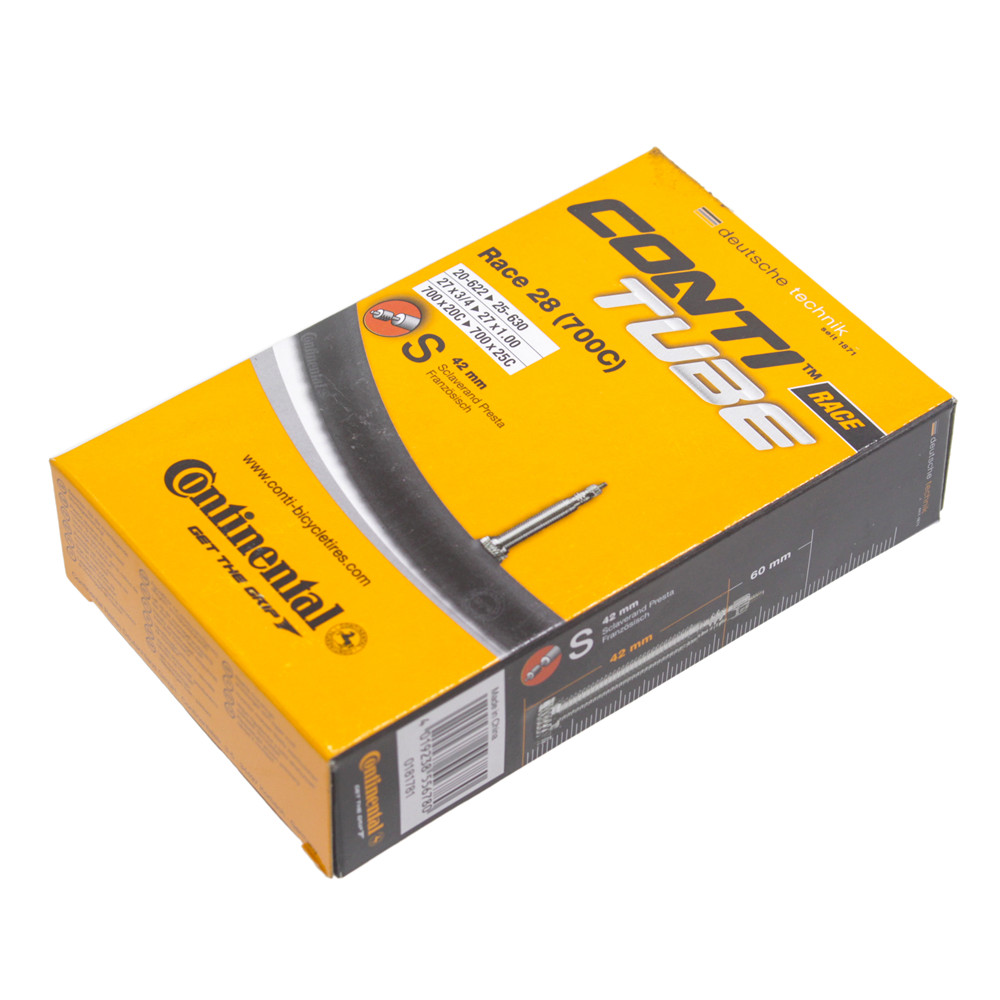 Внутренняя труба для шоссейного велосипеда Continental Grand Race 28 700c x 20-25 Presta 42 мм/60 мм