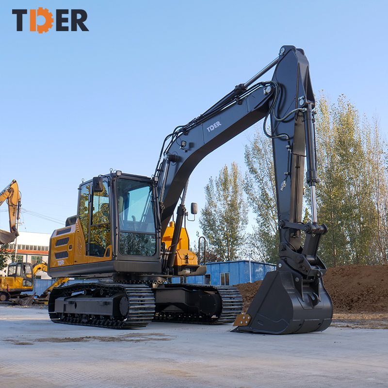 TDER Hydraulic Large Excavator Factory Direct Selling 15ton 15 ton Heavy Duty Construction Engineering Crawler Excavator