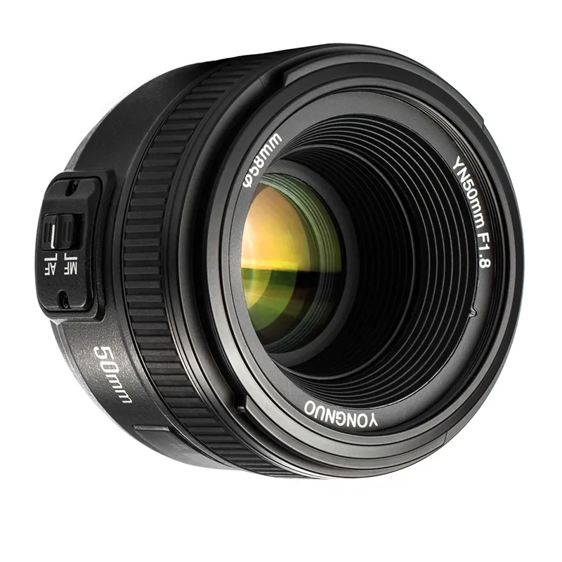 Объектив YONGNUO YN 50 мм F1.8 для камеры Nikon с большой апертурой AF MF DSLR